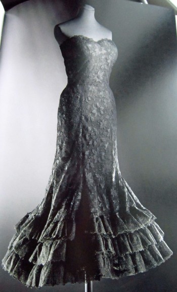 Chanel Trumpet Shaped Black Gown - 1958