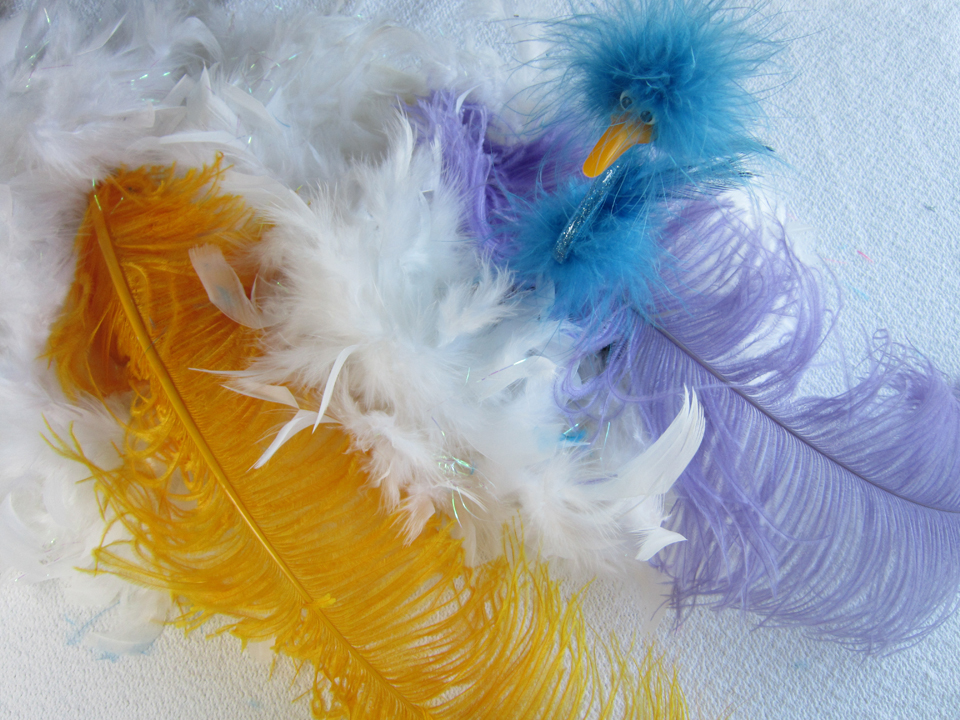 Hairbow Center Full Marabou Feather Boa - 2 Yards - White, Adult Unisex, Size: One Size
